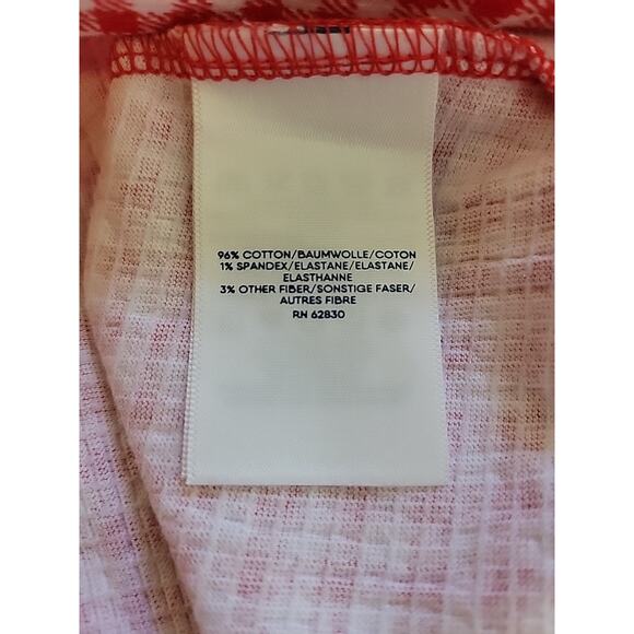 Lands' End Red Gingham Check Sleeveless Button Up Tank Women's Plus 2X - Picture 11 of 11